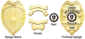 custom applied panel badge